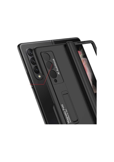 Galaxy Z Fold 3 Kılıf Zore M-Magnet Kılıf Siyah
