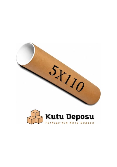 5x110 Cm Kapaklı Silindir Postüp Rulo Gönderi Kutusu 5 Adet