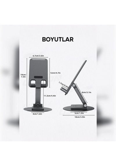 Kablo Geçirilebilir Telefon Tutucu Çok Renkli