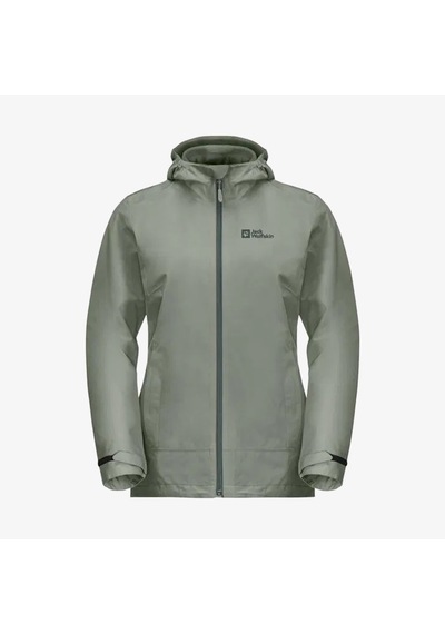 Jack Wolfskin Moonrise 3in1 Kadın Yeşil Outdoor Ceket 1115621-4137