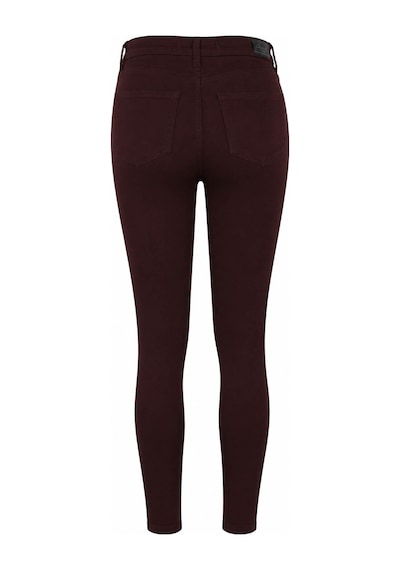 Double Slim Skinny Kahverengi Kadın Jean Pantolon 3529