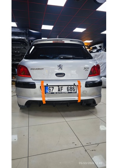 Pejo 307 Arka Tampon Eki Plastik Boyasız Karlık