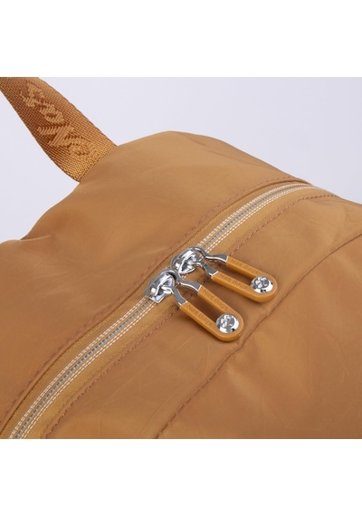 Nas Bag Büyük Boy Unisex Hafif Ve Su Geçirmez Çok Gözlü Sırt Çantası Hardal