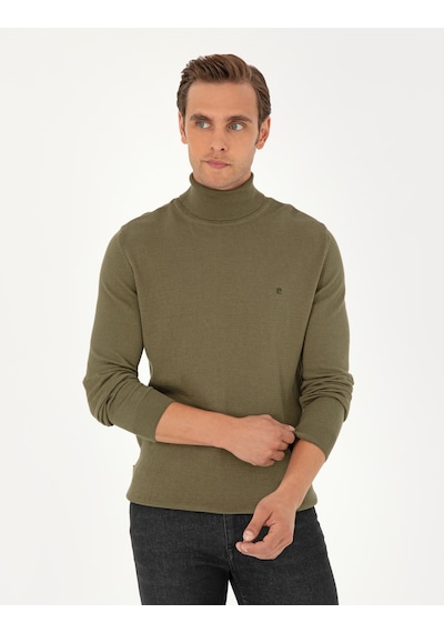 Pierre Cardin Erkek Koyu Haki Kazak /triko 50296602-vr111 Koyu Haki