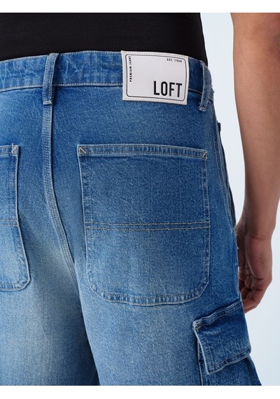LOFT Baggy Fit Erkek Şort Lf2039608 Q1.v1 Denim