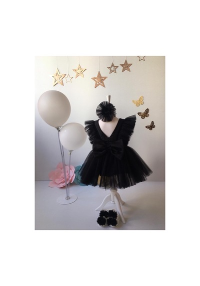 Hayy Baby Kids Wear Siyah Tütü Elbise