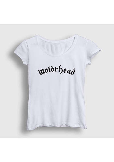 Presmono Kadın Motörhead T-shirt Beyaz