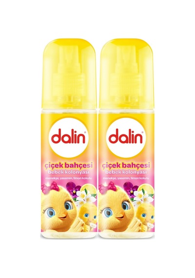 Dalin Bebek Kolonyası Çiçek Bahçesi Menekşe-yasemin-limon Kokulu 2'li Set 150 Ml