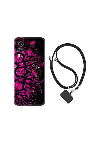 Vivo Y51 Kılıf Boyun Askılı Purple Knife 1692
