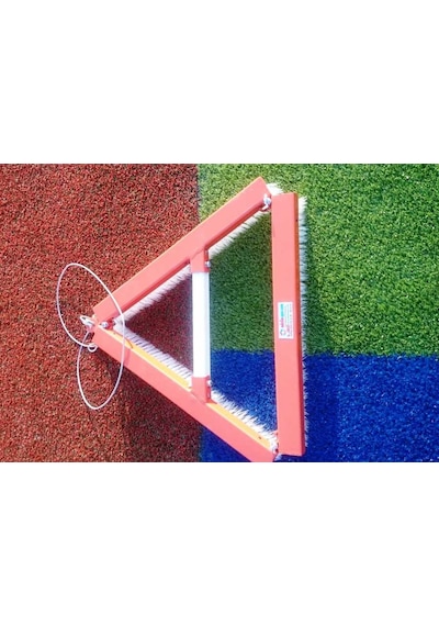 Silver Halı Kumlama Granül Fırçası 70 CM Üçgen Çok Renkli