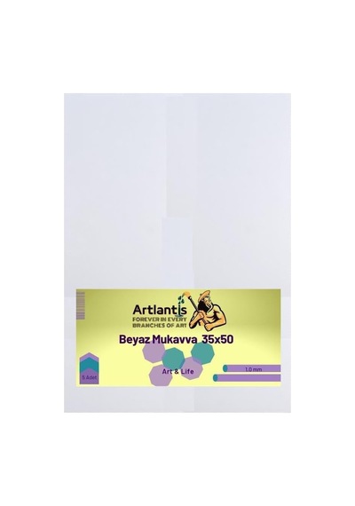 Artlantis Beyaz Renkli Mukavva 35x50 5 Adet Renkli Mukavva 5 Adet Genel