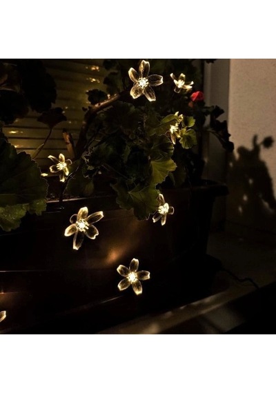 Hubrendy Emin Solar 5m 50 Led Papatya Gün Işığı 8 Fonksiyonlu