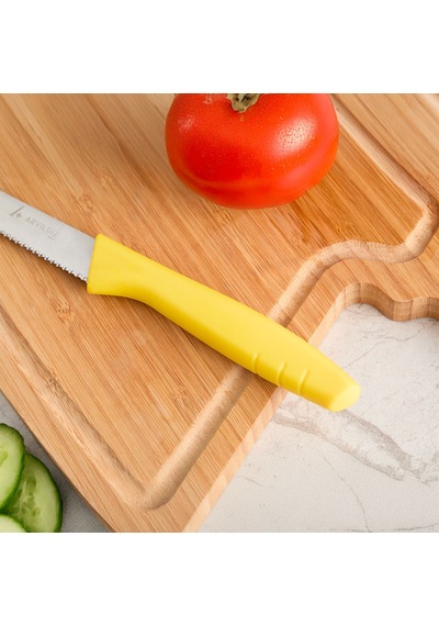 Aryıldız Primo Domates Bıçağı Sarı 10 Cm Renkli