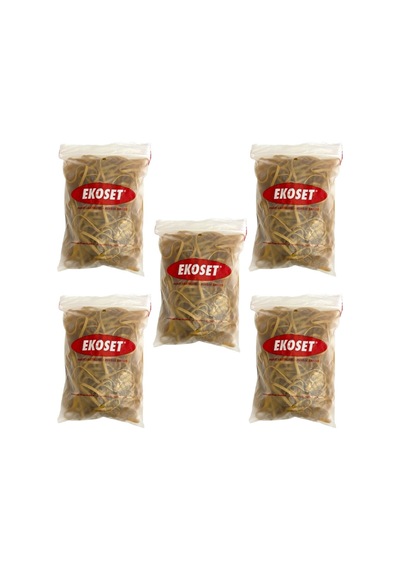 Kauçuk Kalın Paket Lastiği 15cm X 5mm 500 Gram 5li Paket