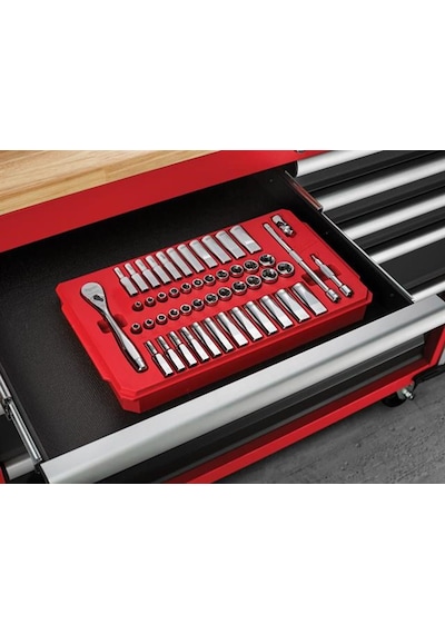 Milwaukee T4932464944 Ağır Hizmet Tipi Cırcır Lokma Takımı ¼' 50