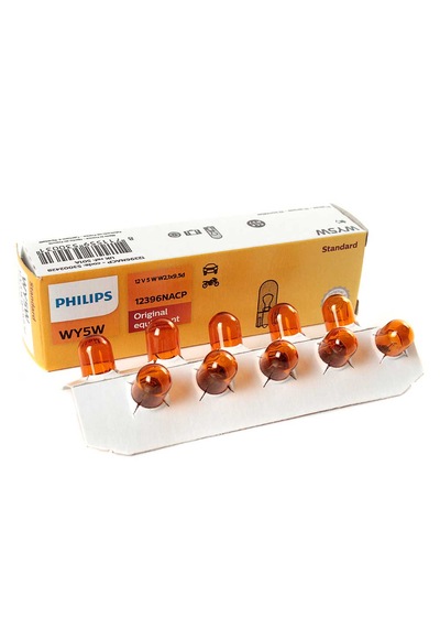 Philips T10 Büyük Dipsiz Ampul Amber Sa 12v 5w 12396nacp 10 Adet