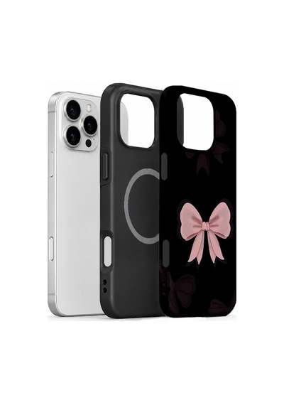 Velvoria Valestra Midnight Pink Bow Apple Apple iPhone Uyumlu 16 Pro Max Magsafe Koruma Kılıfı Valestra Magline - Midnight Pink Bow Velvoria Valestra Midnight Pink Bow Apple Apple iPhone Uyumlu 16 Pro Max Magsafe Koruma Kılıfı Valestra Magline - Midnight Pink Bow