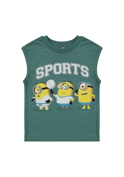 Minions 2-9 Yaş Şortlu Takım - Yeşil Mint