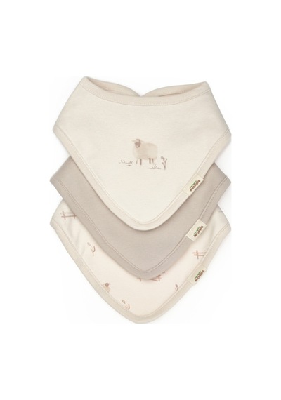 Babycosy Organic Wear Bebek 3'lü Fular,%100 Organik Pamuk,bebek Ve Yenidoğan Serisi Krem