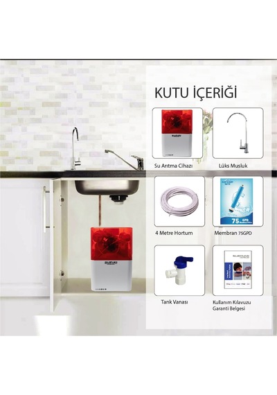 Suzukı Technology 10 Aşamalı Pompalı Su Arıtma Cihazı,Çevre Dostu (553290216)