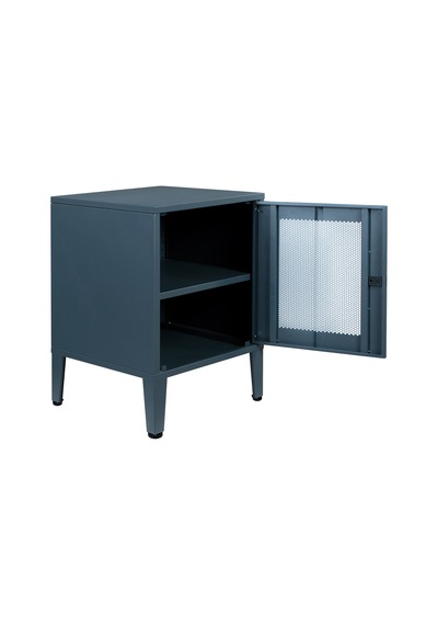 Lande Ziglat Serisi Perfore Kapaklı Metal Dolap Antrasit Gri Ral 7016 450x490x450 Mm Gri-beyaz