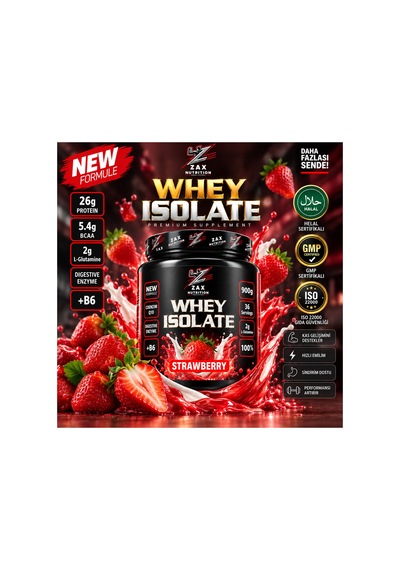 İzole Whey Protein 900 Çilek Aromalı