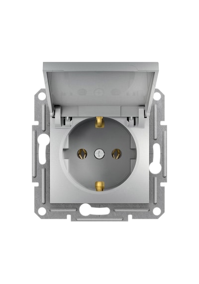 Schneider Electric EPH3100161 Asfora Alüminyum Kapaklı Topraklı Priz