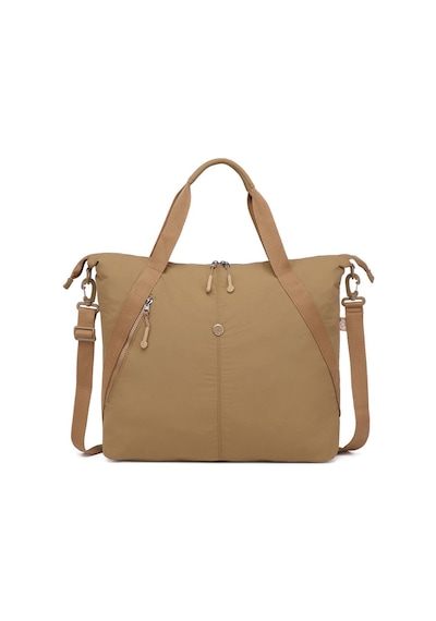 Smart Bags Mikro Poly Kumaş Büyük Boy Kadın Omuz Çantası 3335 Kahve