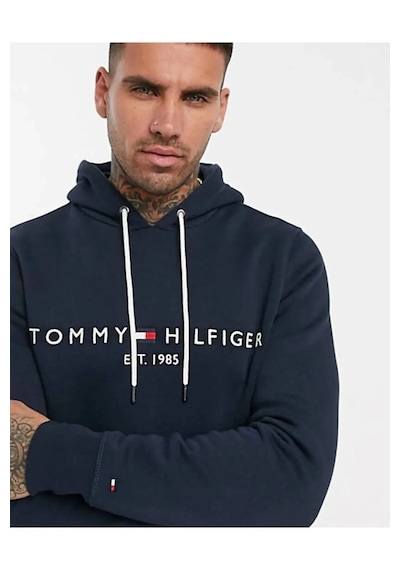 Tommy Hilfiger Kapşonlu Sweatshirt Lacivert