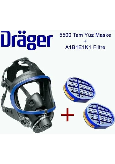 X-Plore 5500 Epdm/Pc Tam Yüz Maske + 6738816 X-Plore A1B1E1K1 Fil