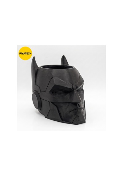 Batman Tasarımlı 3d Baskı Siyah Patlamış Mısır Kasesi Dekoratif Çerezlik