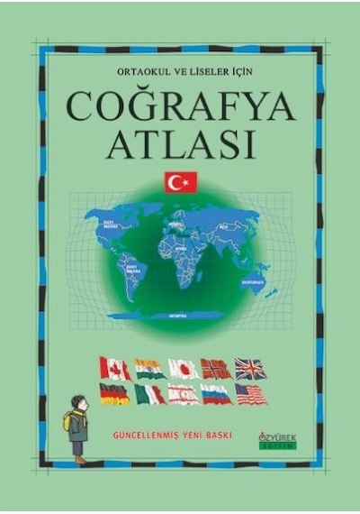 Coğrafya Atlası Çok Renkli
