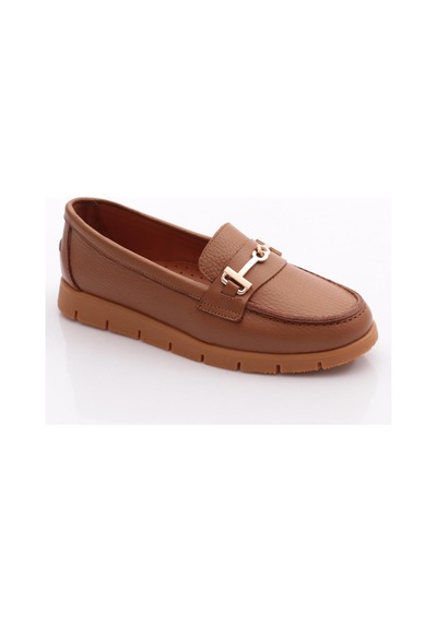 Dgn 5604-6 Kadin Loafer Ayakkabi Taba Floater