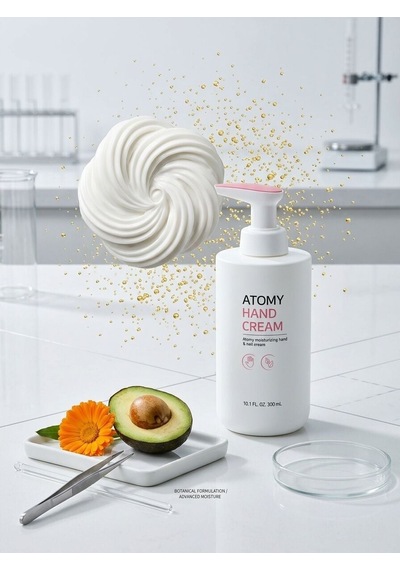 Atomy Hand Cream - Avokado Ve Aynısefa Özlü Yoğun Nemlendirici Dev Boy El Ve Tırnak Bakım Kremi 300
