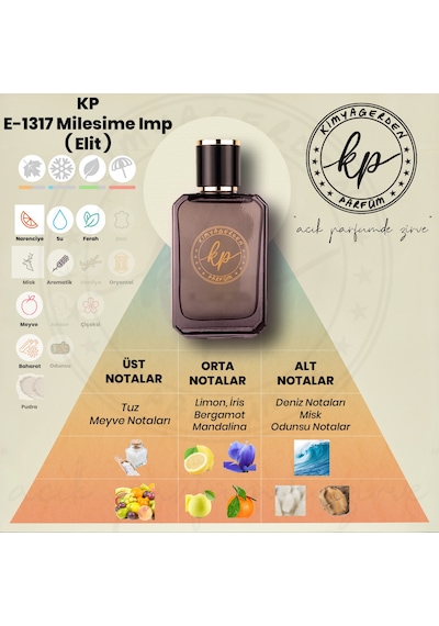 Kimyagerden E-1317 Erkek Parfüm EDP 50 ML
