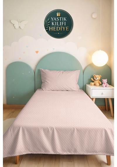 Krem Minimal Genç Odası Tek Kişilik Pike Takımı - Kapitone Bej 160x220 Cm Mevsimlik Yatak Örtüsü Bordo