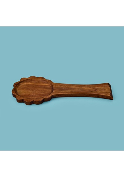 Akasya Kaşık Altlığı - Kahverengi - 32 Cm