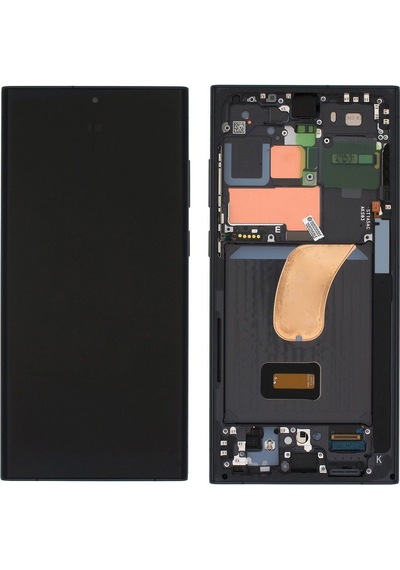 Samsung Galaxy S23 Ultra Sm-s918 Lcd Ekran Dokunmatik Çıtalı Siyah