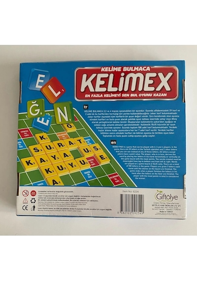 Gift Atölye Kelimex Kelime Bulmaca Oyunu