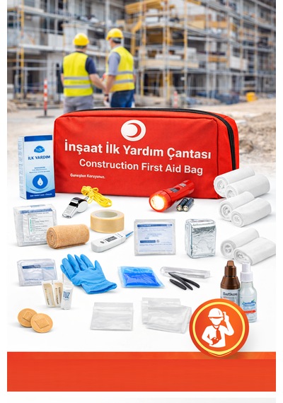 İnşaat İlk Yardım Çantası, Şantiye İlk Yardım Çantası Yönetmeliğe Uygun 50 Parça