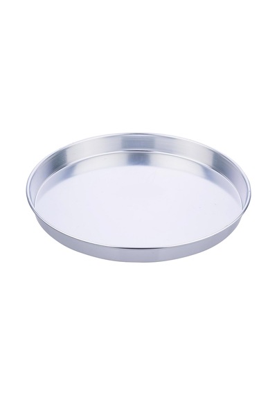 Alüminyum Yuvarlak Tepsi 40 Cm Gümüş