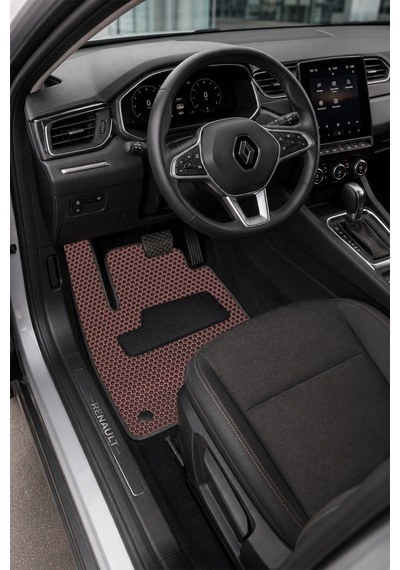 Renault Reno Oto Paspas Araba Paspası Hücreli Desen Eva Bordo