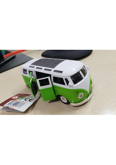 Oyuncak Metal Model 1 / 36 Çek Bırak Yeşil 1963 Volswagen T1 Bus Minibüs