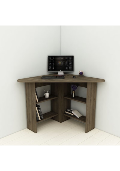 Arnetti Köşe Çalışma Masası Corner Ofis Masası Ceviz Arnetti Köşe Çalışma Masası Corner Ofis Masası Ceviz