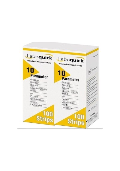 Medikaltec Laboquick Keton Çubuğu Idrar Stribi 100lü Kutu 10 Parametre 2 Kutu 200 Adet