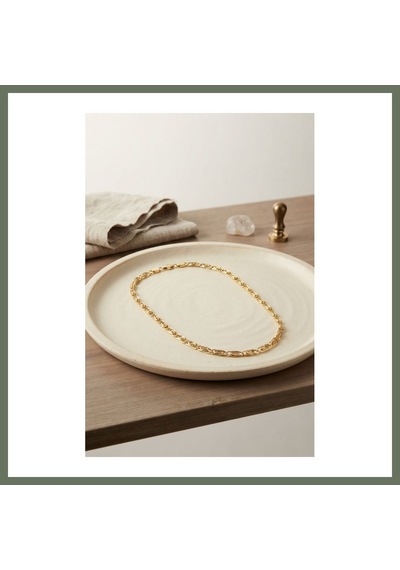 Bezos Cm Yay Model Gold Renk 50 Cm Kadın Kolye Bezos1