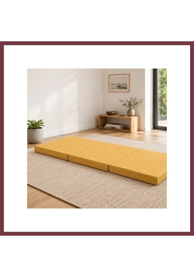 Storeşahin Üç Parçalı Katlanır Minder 60 180 7 Cm Hardal İç Mekân Shn0720
