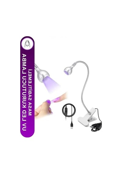 Masa Sabitlemeli Uv Led Oje Kurutucu Lamba, Beyaz