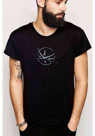 The Witcher Baskılı Siyah Erkek Tshirt (528891760)