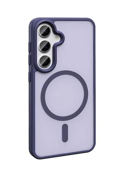 Zore Samsung Galaxy Uyumlu S26 Plus Kılıf M-safe Şarj Özellikli Mat Arka Yüzey Zore Sio Kapak - Koyu Yeşil